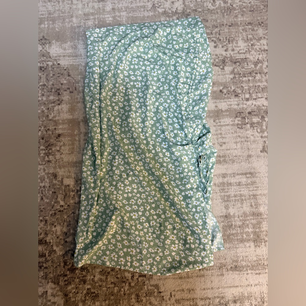 SHEIN Green Floral Dress